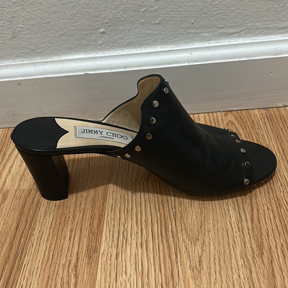 JIMMY CHOO Myla Rockstud leather sandal. Size 10 - Picture 3 of 6